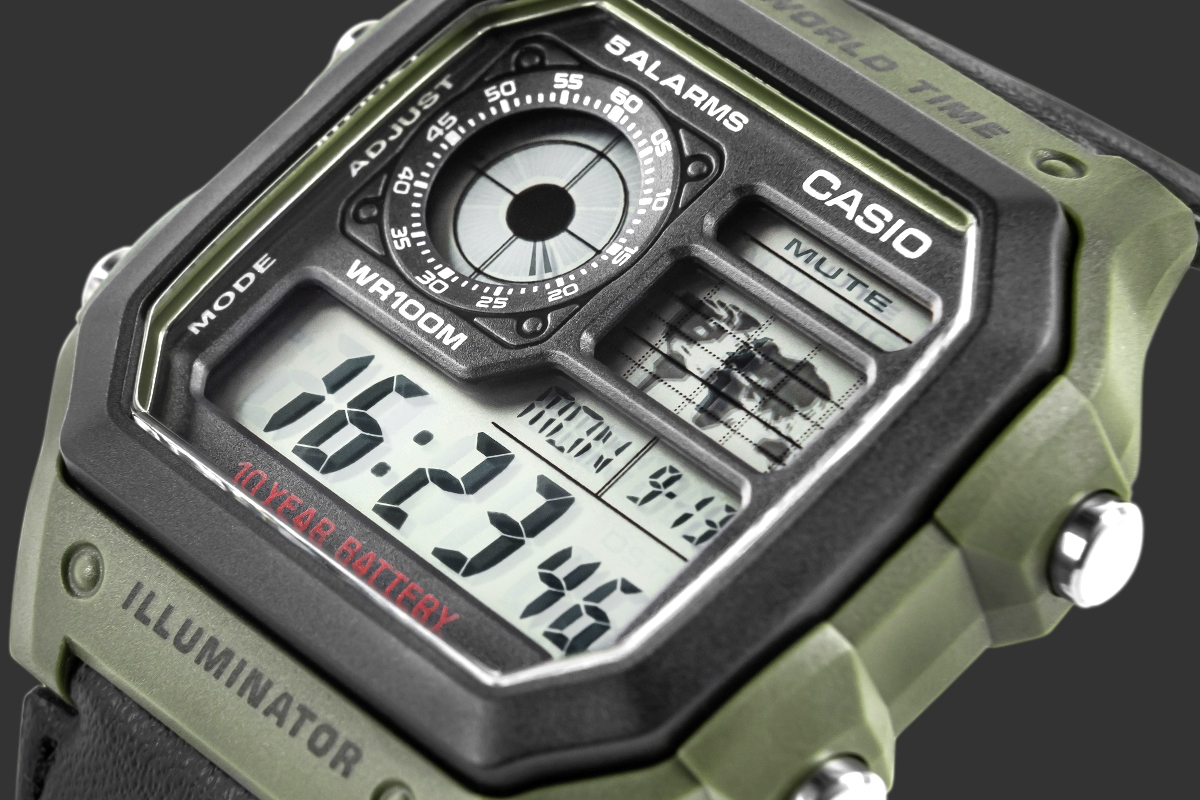 Zegarek Męski CASIO AE-1200WHB-3BVDF + BOX