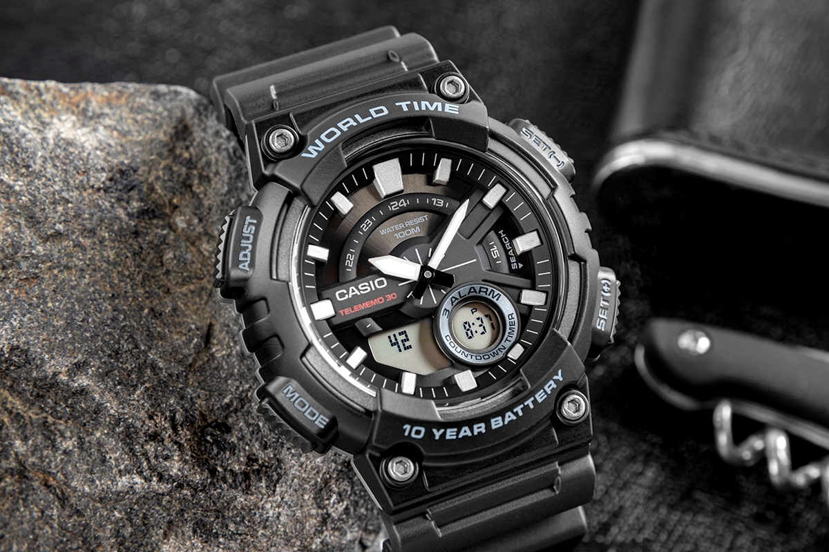 Zegarek Męski CASIO Gerton AEQ-110W-1AVDF + BOX - obrazek 5