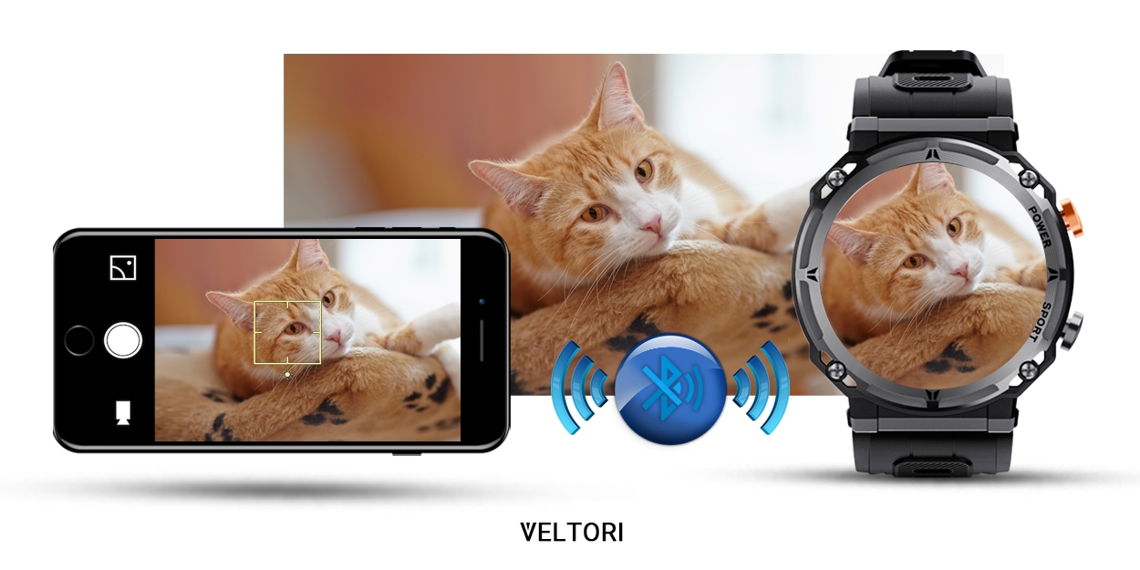 Smartwatch VELTORI VT130-1 Czarny Pasek Silikonowy - obrazek 19