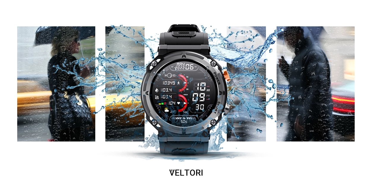 Smartwatch VELTORI VT130-1 Czarny Pasek Silikonowy - obrazek 24
