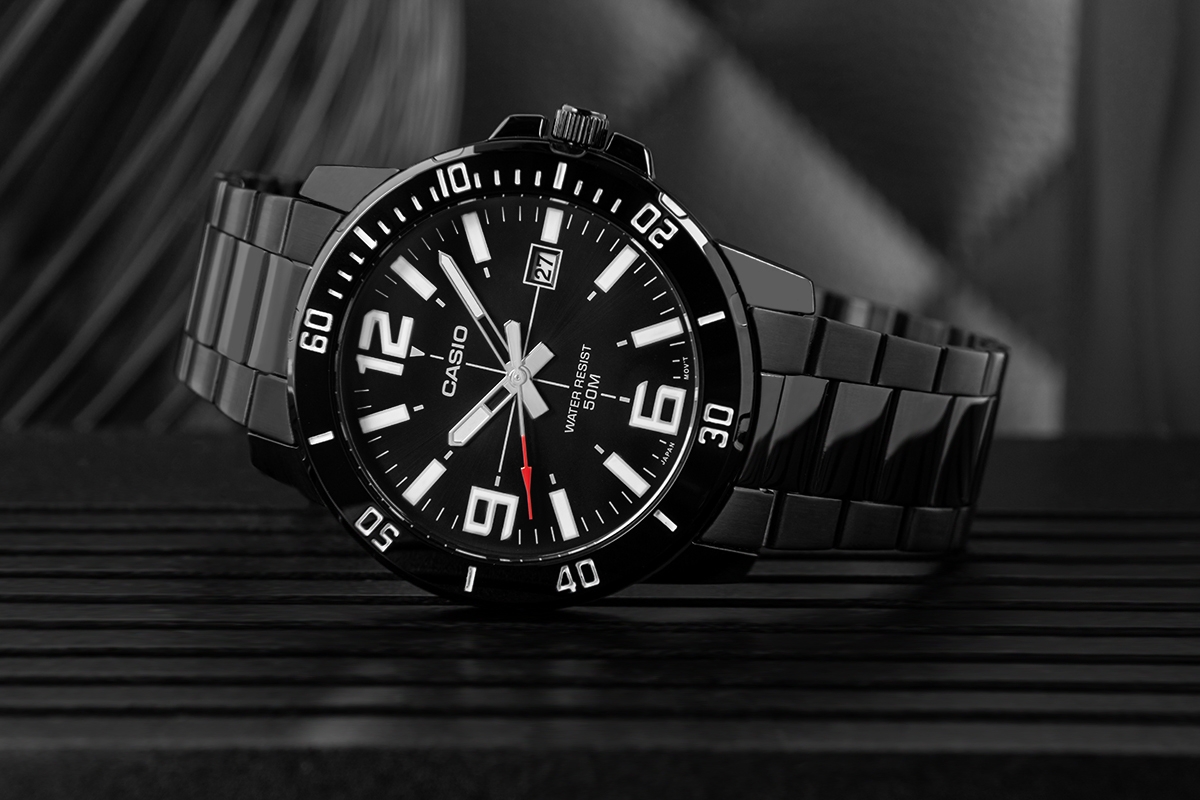 Zegarek Męski CASIO MTP-VD01B-1BVUDF + BOX - obrazek 5