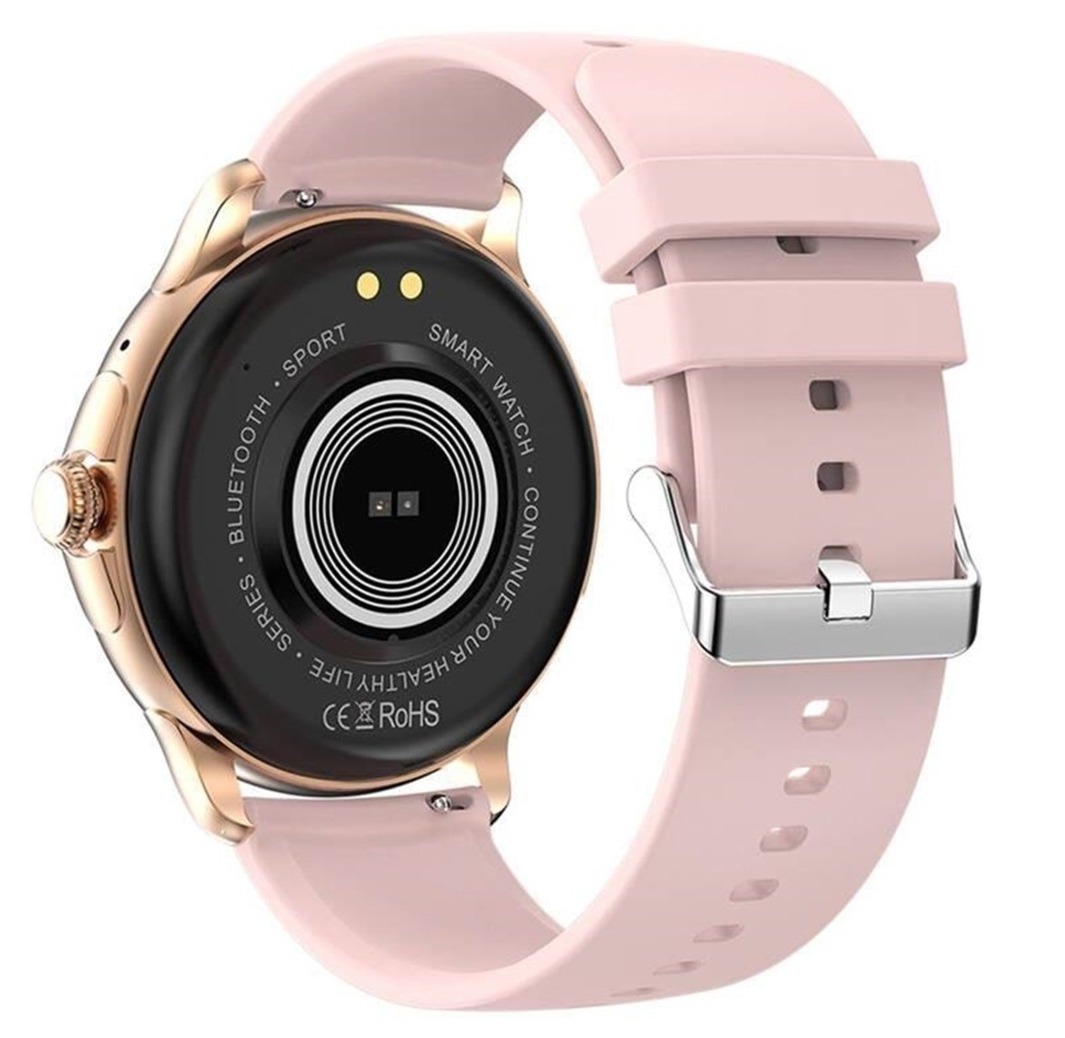 Smartwatch Damski Rubicon RNCF35 ROSE GOLD Bransoleta + Pasek Pink - obrazek 6