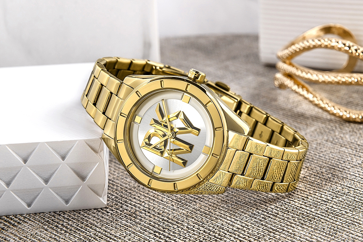 Zegarek Damski DKNY Chambers Midi Gold DK1L016M0065 + BOX - obrazek 6