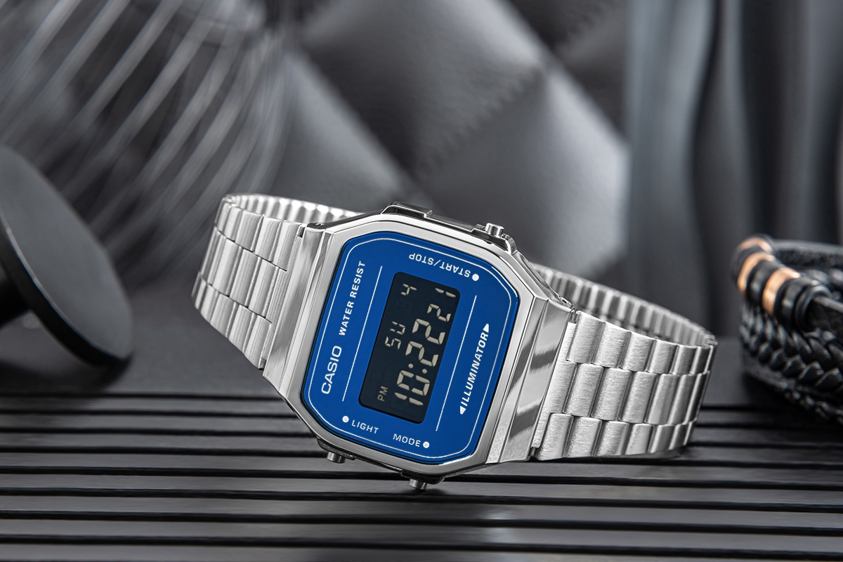 Zegarek Męski CASIO VINTAGE A168WEM-2BEF + BOX - obrazek 6