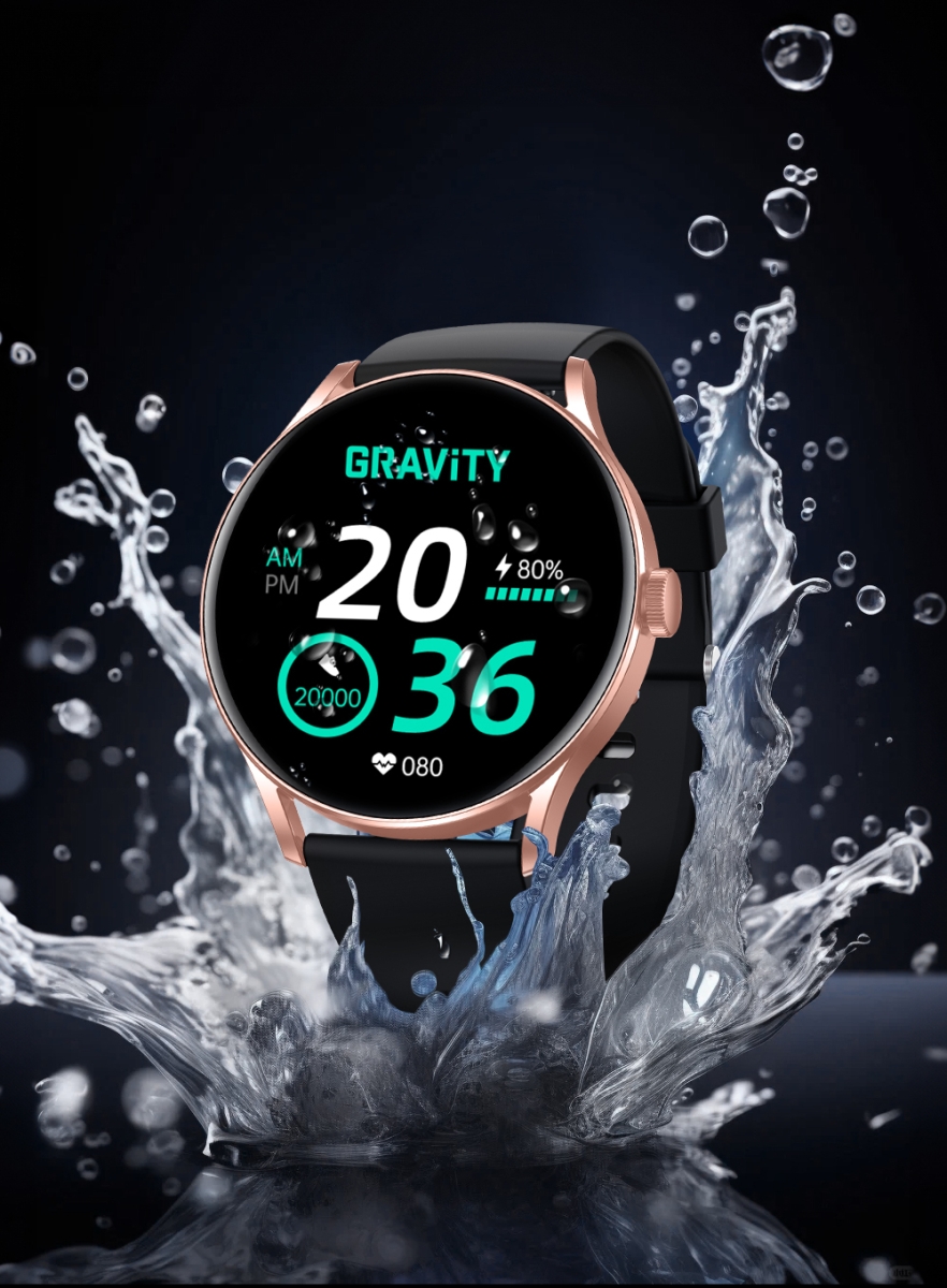 Smartwatch Gravity Czarno Różowy GT2-2 PRO