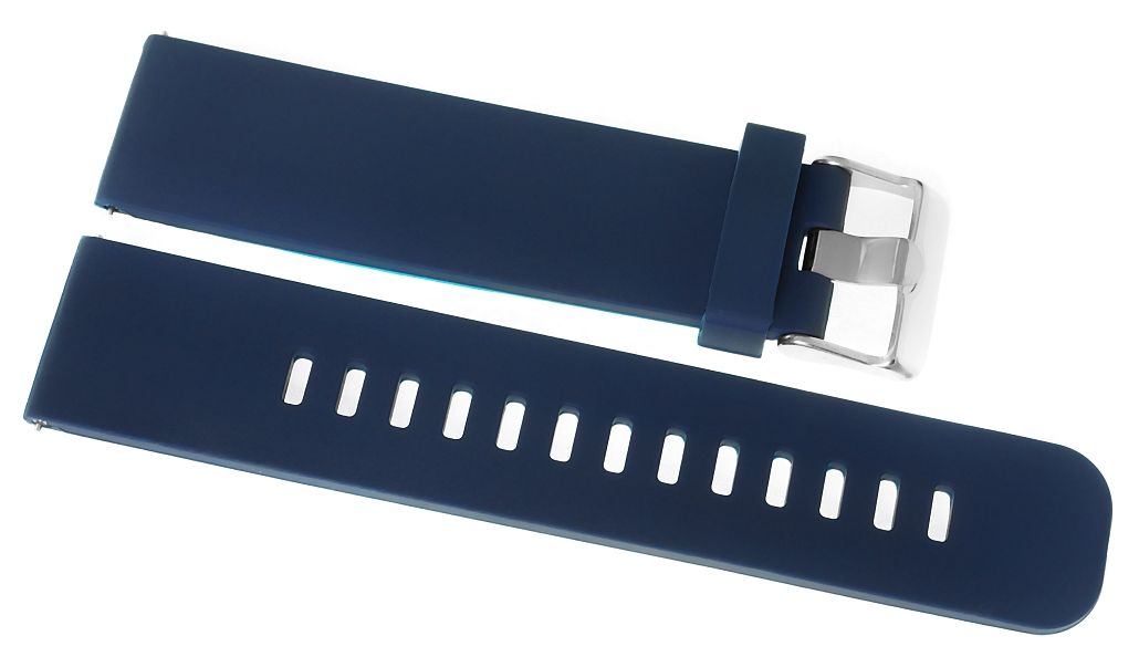 Pasek silikonowy GRANATOWO-SREBRNY U15-20-10 - obrazek 4