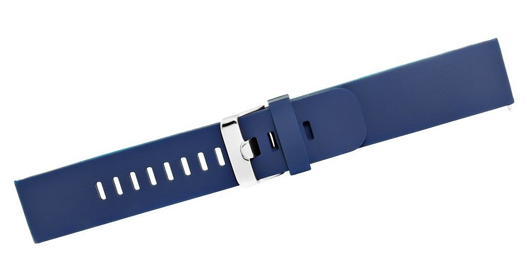 Pasek silikonowy GRANATOWO-SREBRNY U15-20-10 - obrazek 3