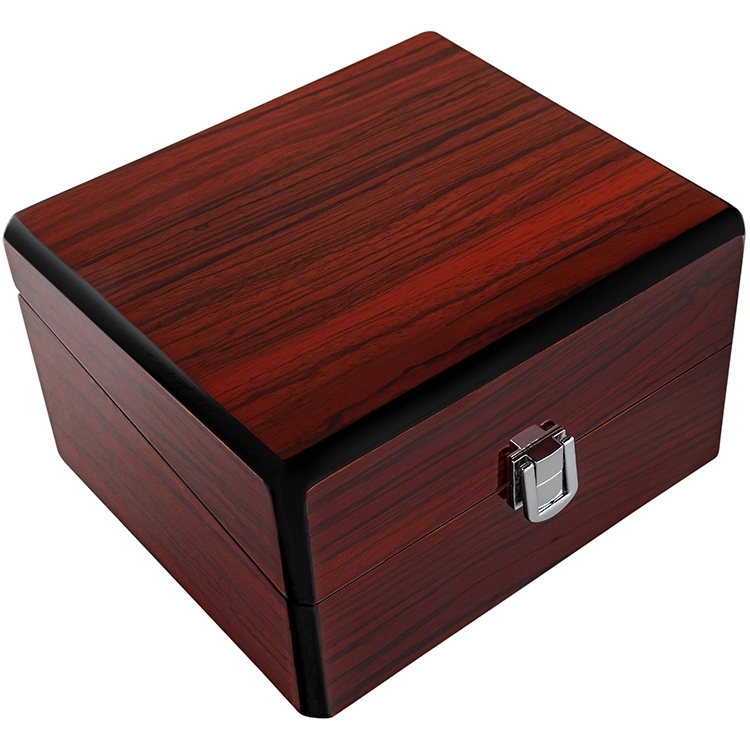 Pudełko na zegarek drewniane mahoń PREMIUM PDR-2 - Зображення 5