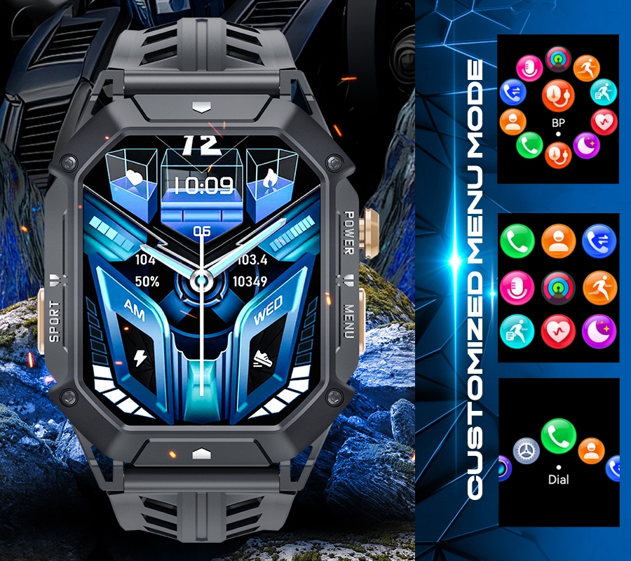 Smartwatch Męski Rubicon RNCF24-1 BLACK - Зображення 7