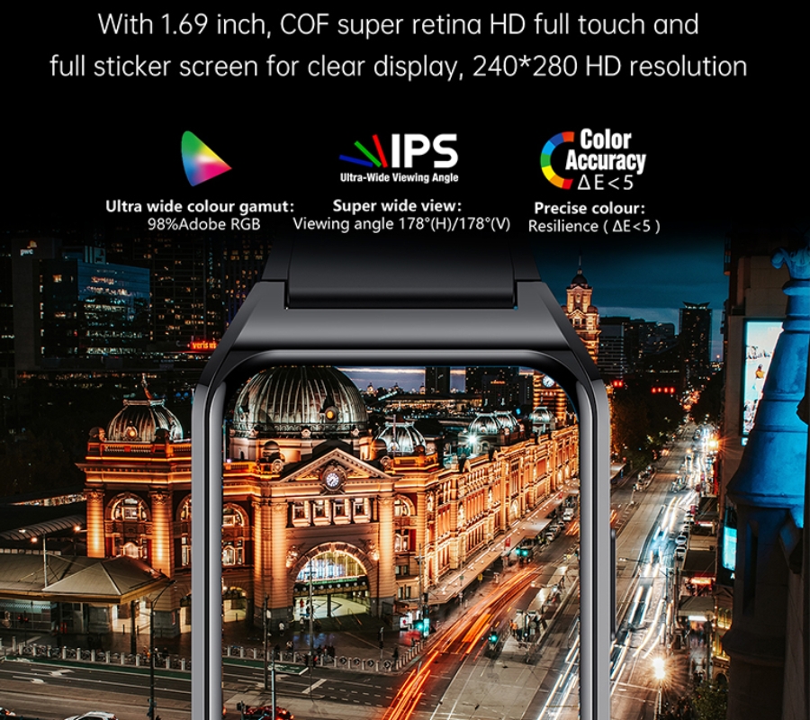 Smartwatch Damski RUBICON RNCE89 Gold Rose SMARUB163 - obrazek 7