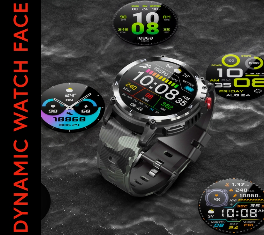 Smartwatch Męski RUBICON RNCF08 Black/Moro SMARUB232 - obrazek 7