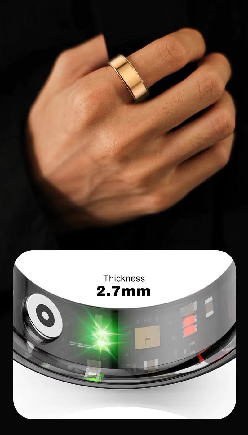 Smart Ring RUBICON R2 Rose Gold SIZE-7(US) SMARUB318 - Зображення 7