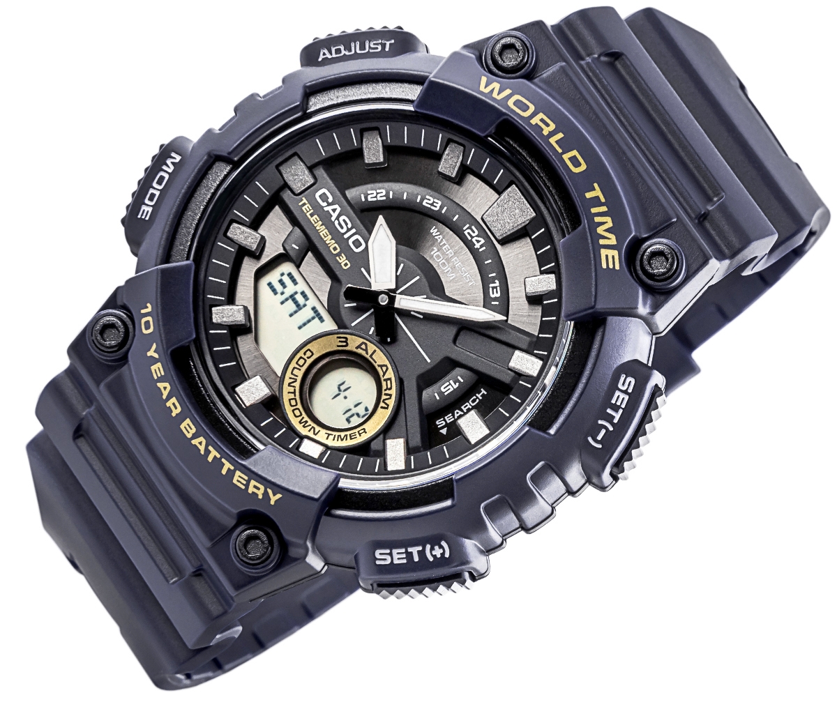 Zegarek Męski CASIO Gerton AEQ-110W-2AVDF + BOX - obrazek 2