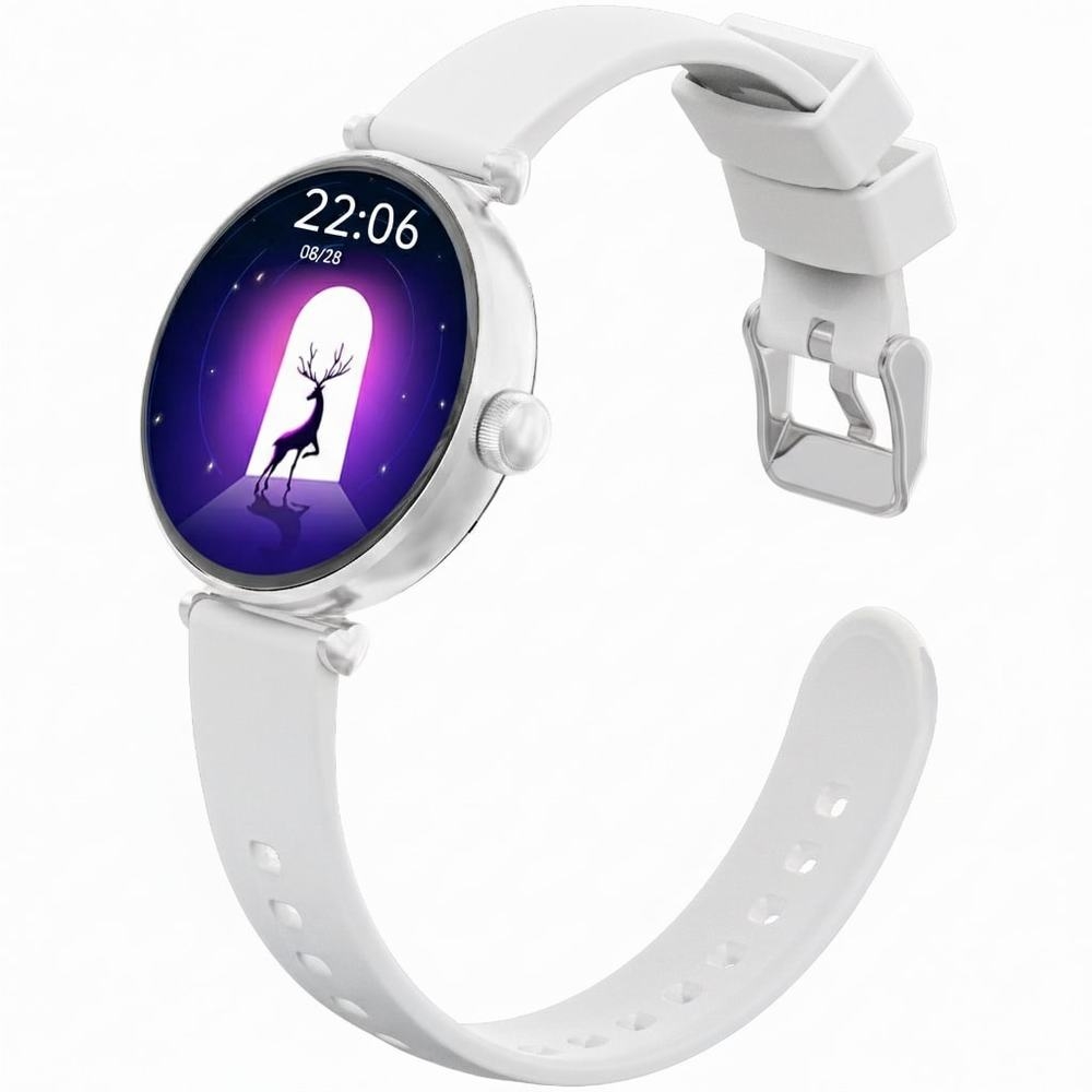 Smartwatch Gravity Srebrno Biały 2 Paski GT26-8