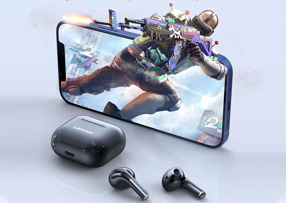 Słuchawki bezprzewodowe douszne LENOVO Thinkplus LivePods LP40 Czarne - obrazek 8