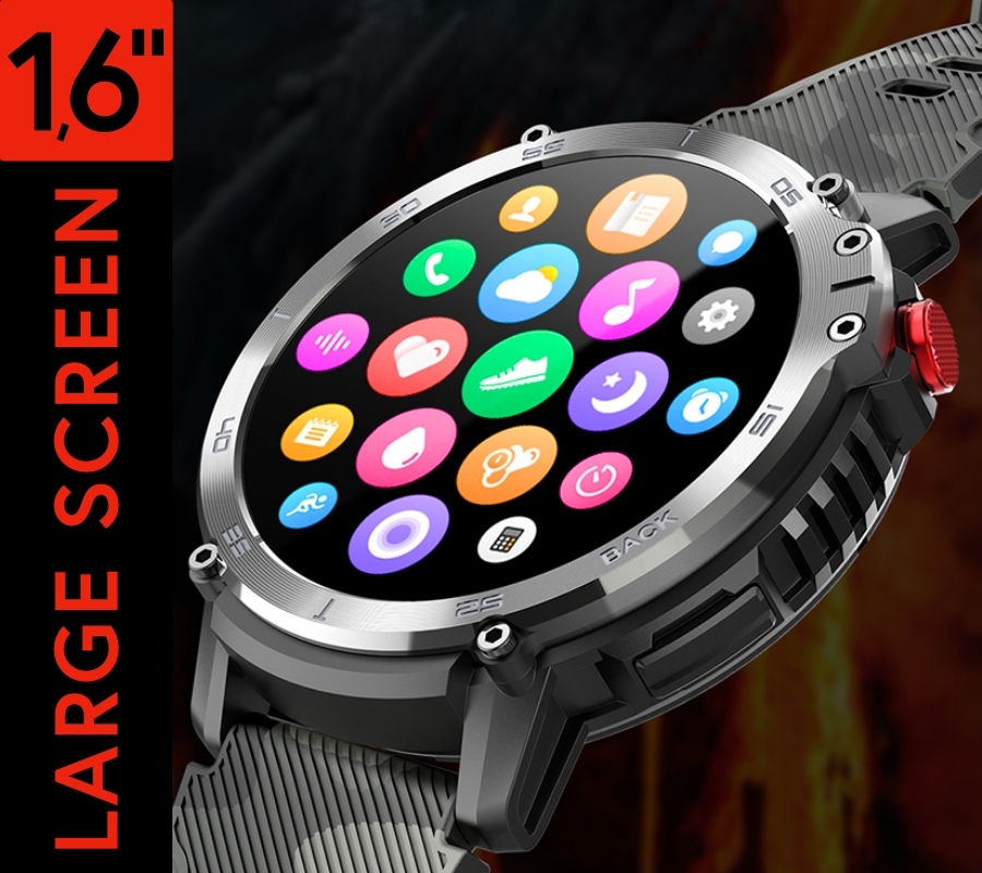 Smartwatch Męski RUBICON RNCF08 Black/Moro SMARUB232 - obrazek 8