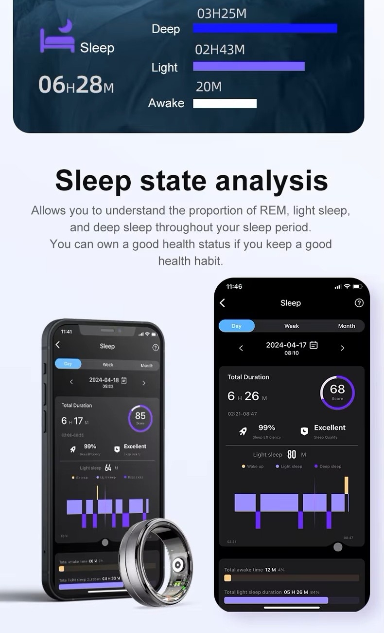 Smart Ring RUBICON R6 Gold/Silver SIZE-10(US) SMARUB325 - Зображення 8