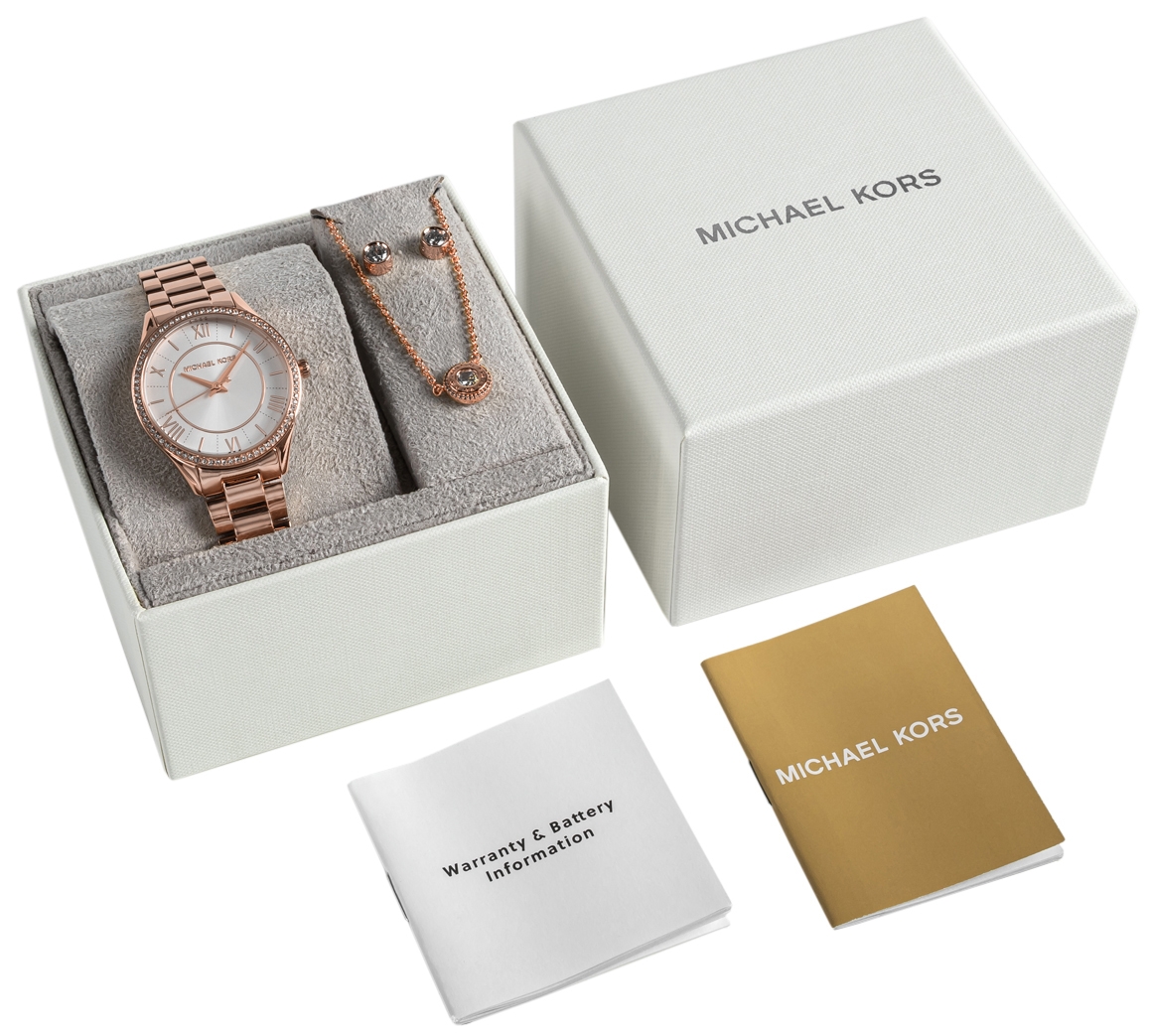 Zegarek Damski Michael Kors Lauryn + biżuteria MK4850SET + BOX