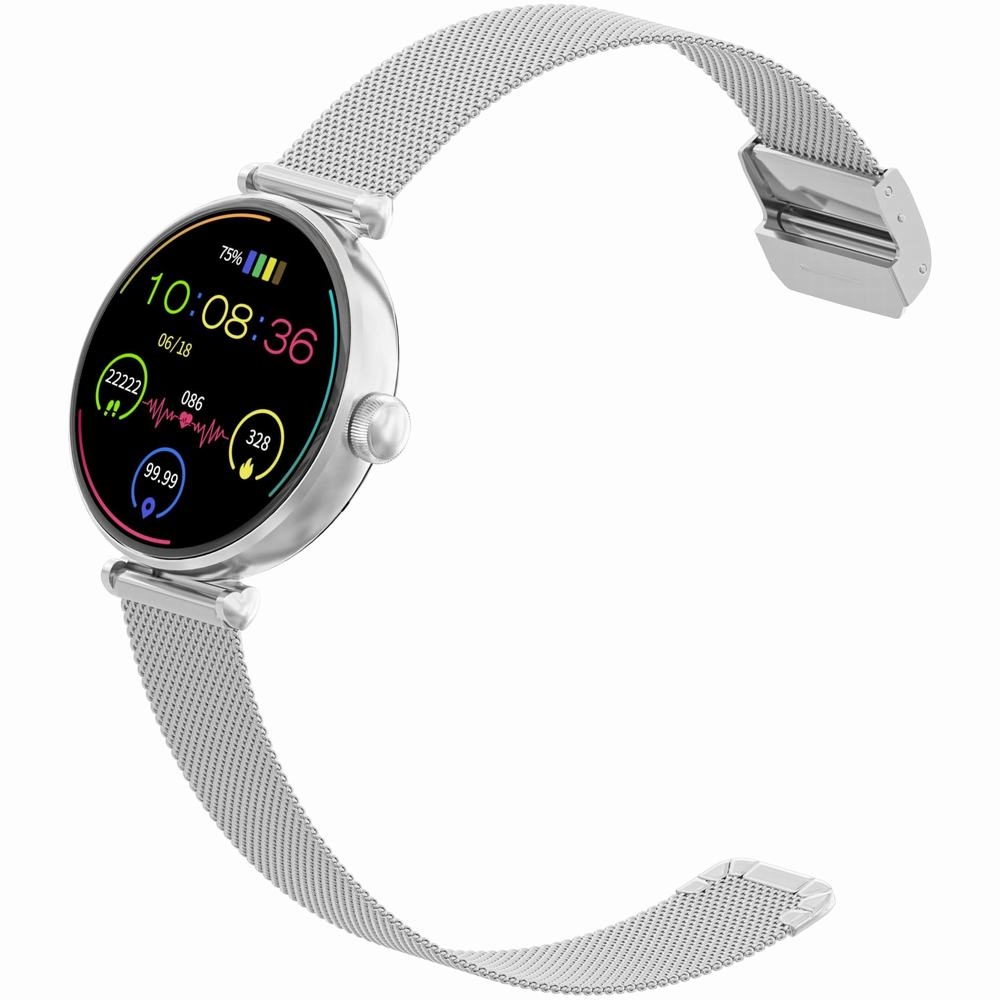 Smartwatch Gravity Srebrno Biały 2 Paski GT26-8