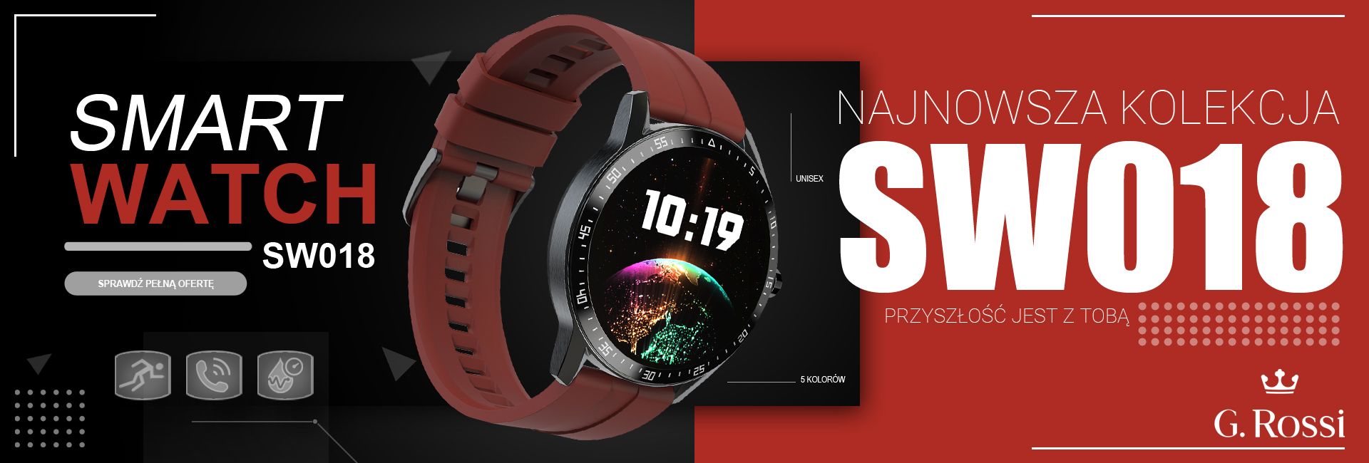 Zegarek SMARTWATCH G.ROSSI SW018-4 - obrazek 8