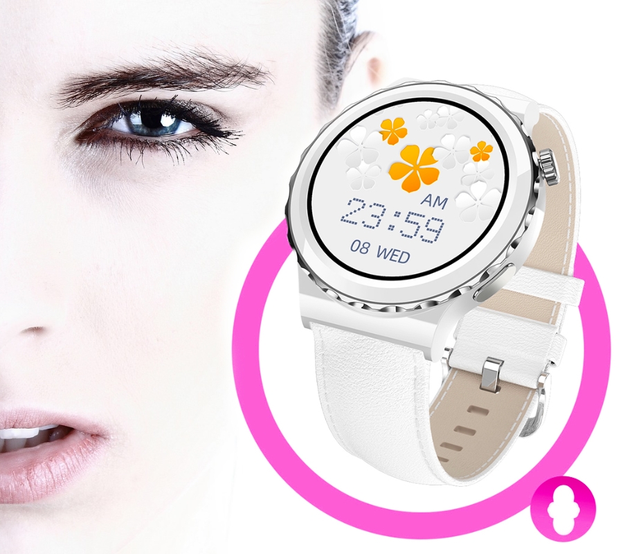 Smartwatch Damski Rubicon RNCE92 PRO White/2 x Pasek SMARUB171 - obrazek 9