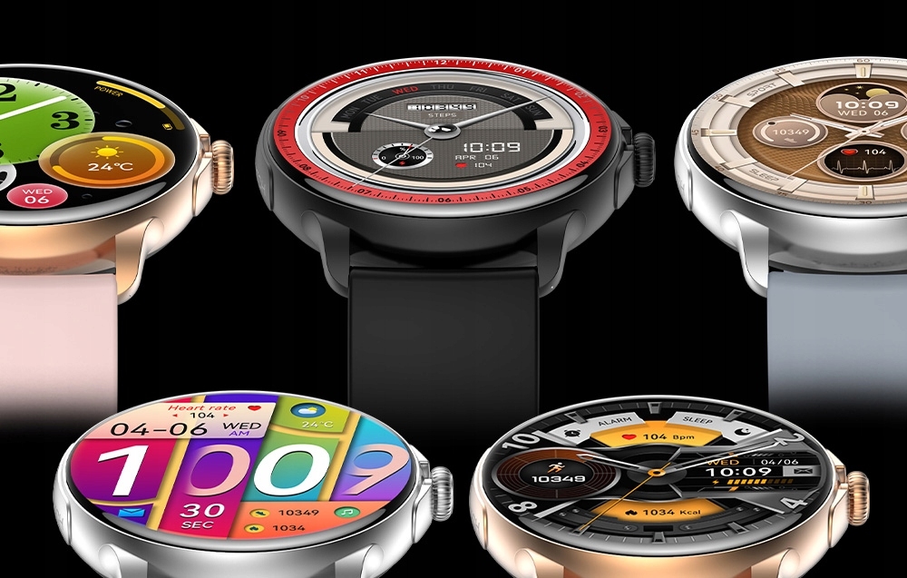 Smartwatch Damski Rubicon RNCF35 BLACK Bransoleta + Pasek - Зображення 9