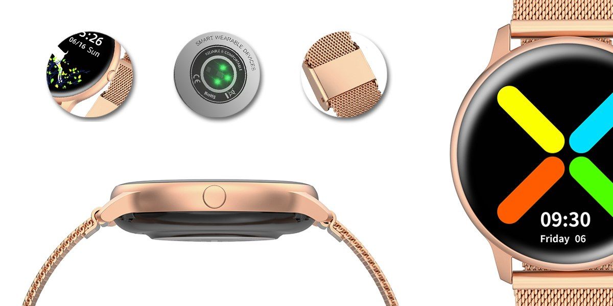 Damski SMARTWATCH G.Rossi SW015-4 Różowe złoto - Зображення 9