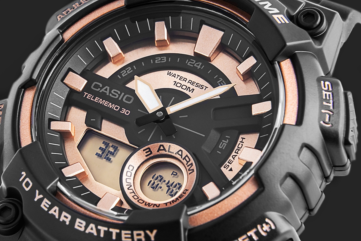 Zegarek Męski CASIO Gerton AEQ-110W-1A3VDF + BOX - obrazek 4