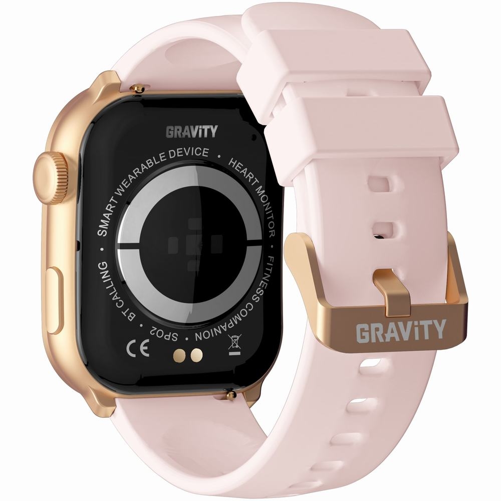 Smartwatch Damski GRAVITY GT28-6 Pasek + Bransoleta Różowe złoto Różowy - Зображення 9