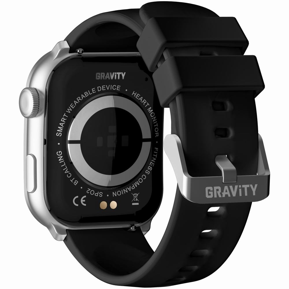 Smartwatch Damski GRAVITY GT28-9 Pasek + Bransoleta Czarno Srebrny - obrazek 9