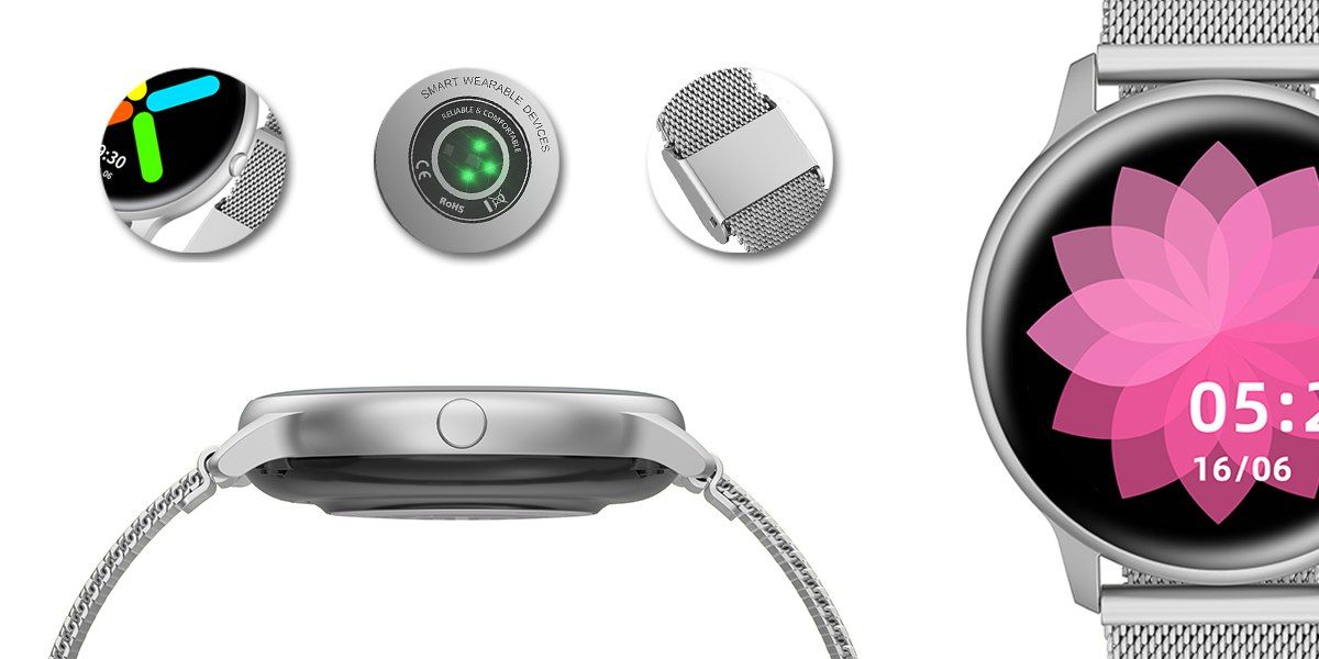 Damski SMARTWATCH G. Rossi SW015-3 Srebrny - obrazek 9