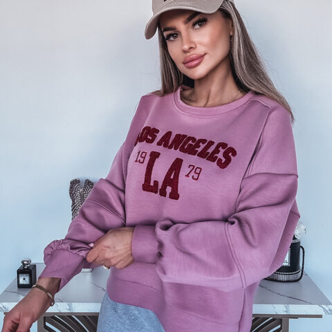PUDROWA BLUZA LOS ANGELES