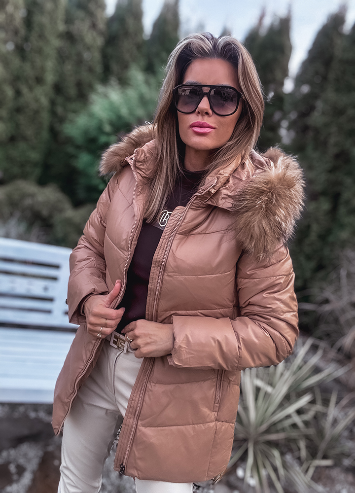 KURTKA PIKOWANA Z FUTERKIEM - obrazek 3