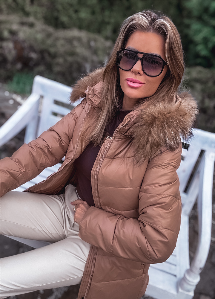 KURTKA PIKOWANA Z FUTERKIEM - obrazek 4