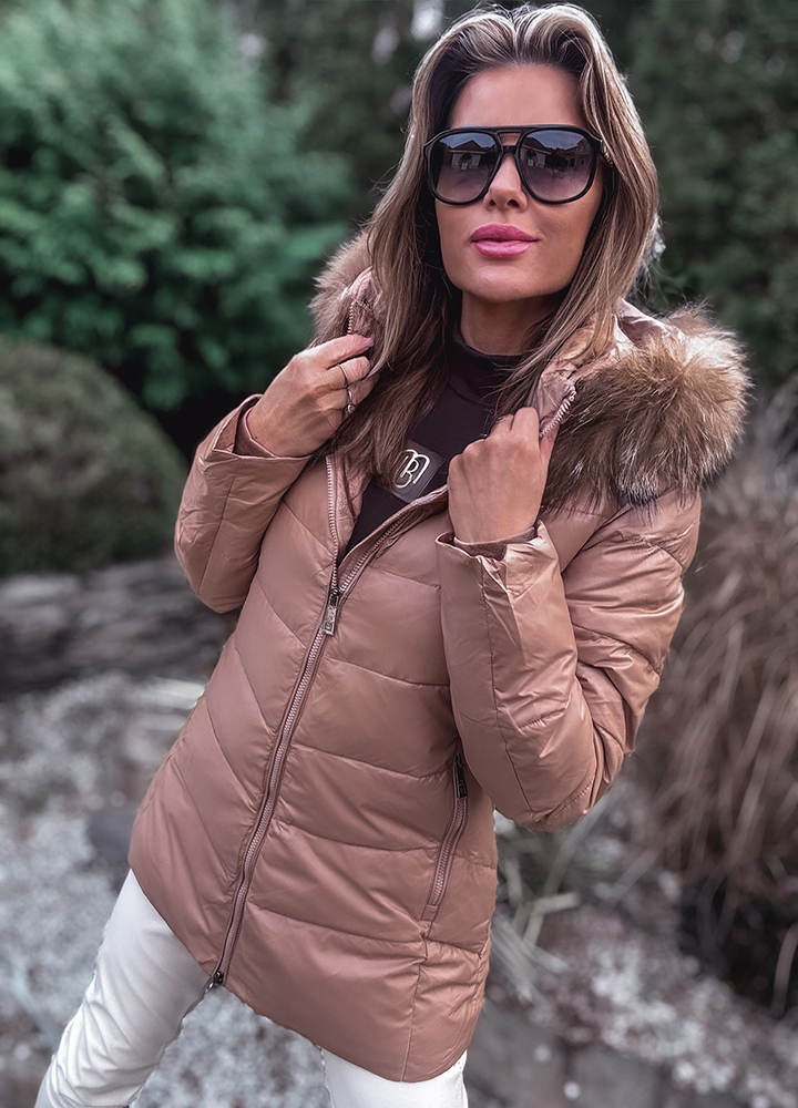 KURTKA PIKOWANA Z FUTERKIEM - obrazek 5