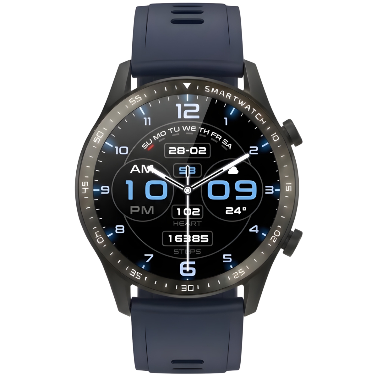 Smartwatch Gravity Czarny 2 Paski GT10-5 - obrazek 12
