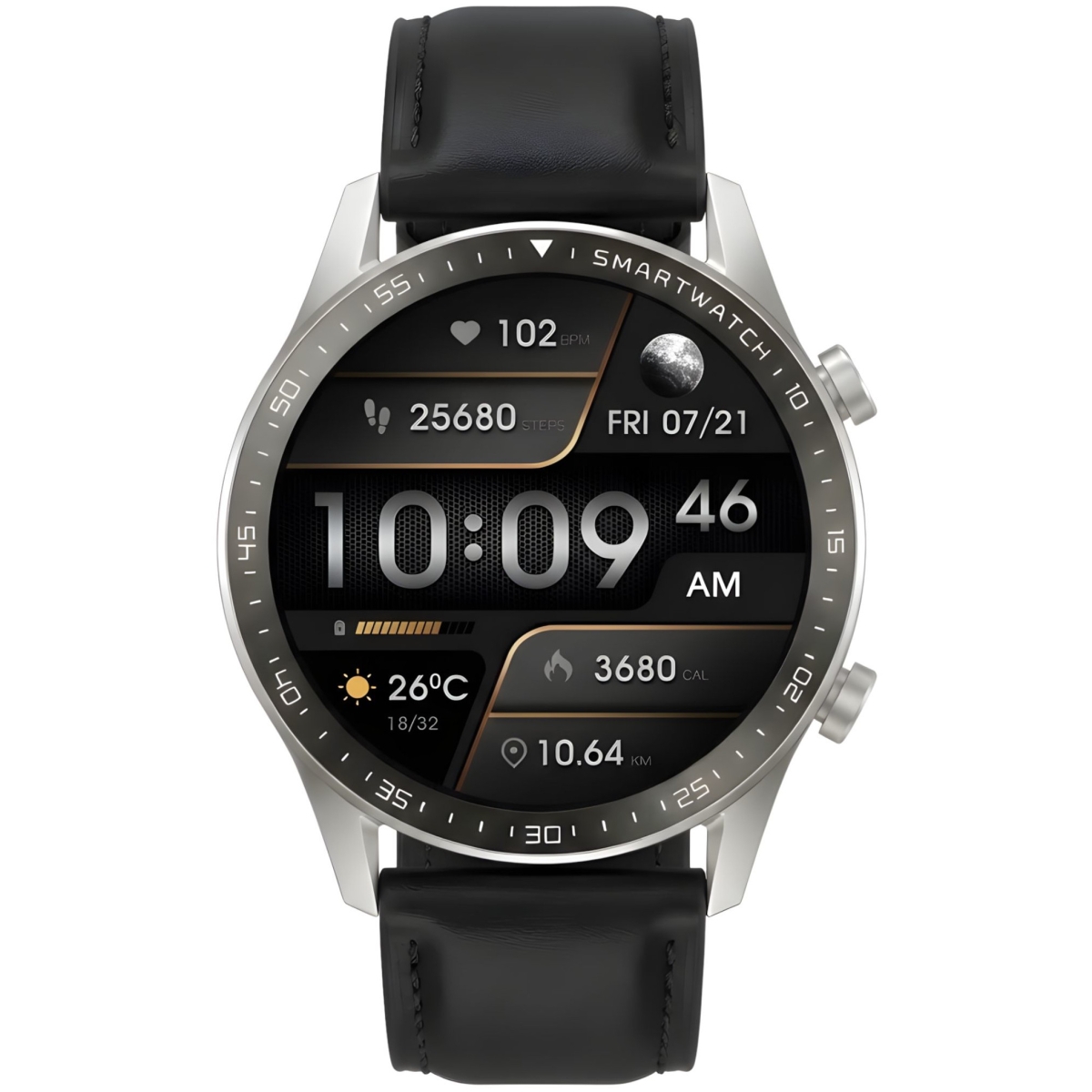 Smartwatch Gravity Srebrny 2 Paski GT10-7 - obrazek 8