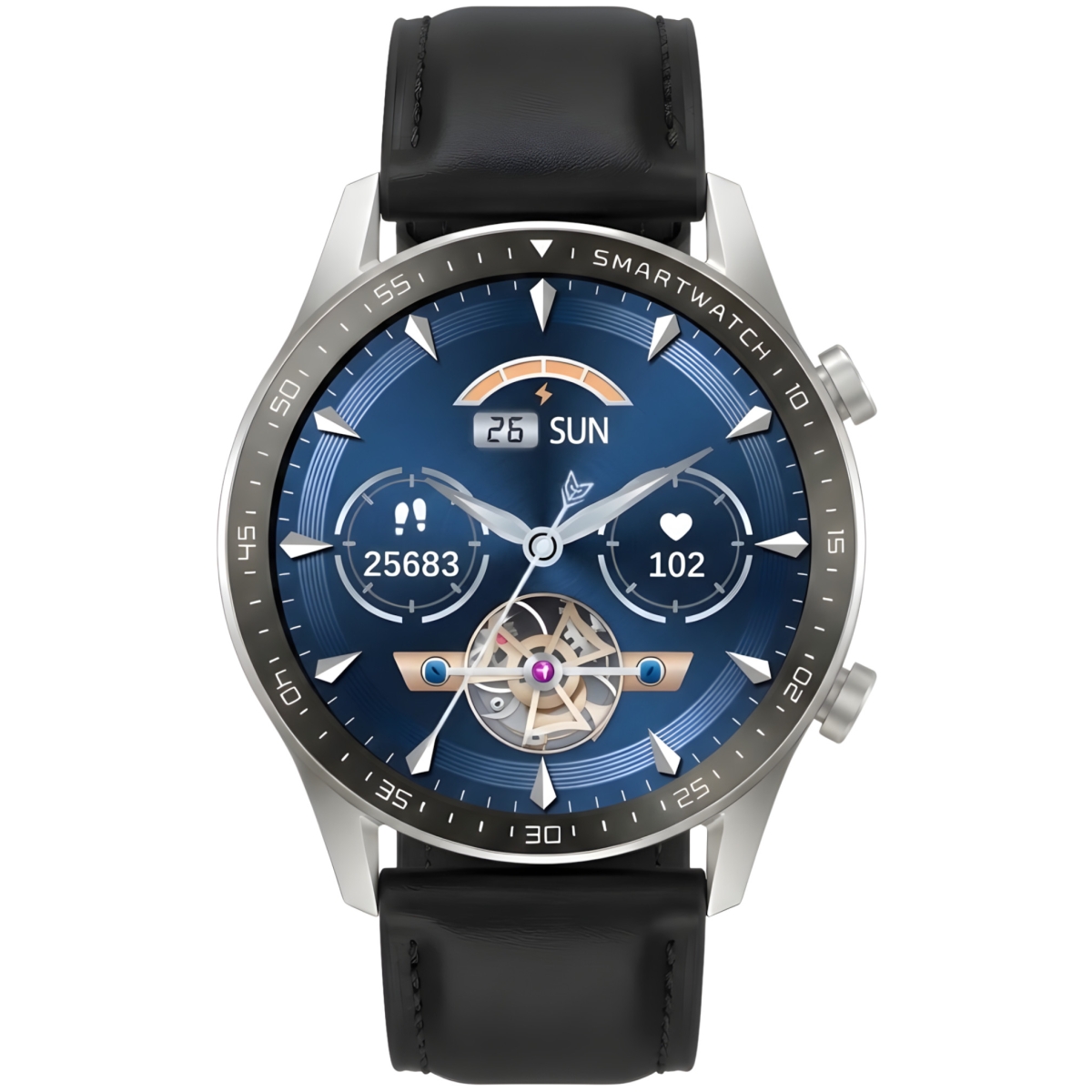 Smartwatch Gravity Srebrny 2 Paski GT10-7 - obrazek 10