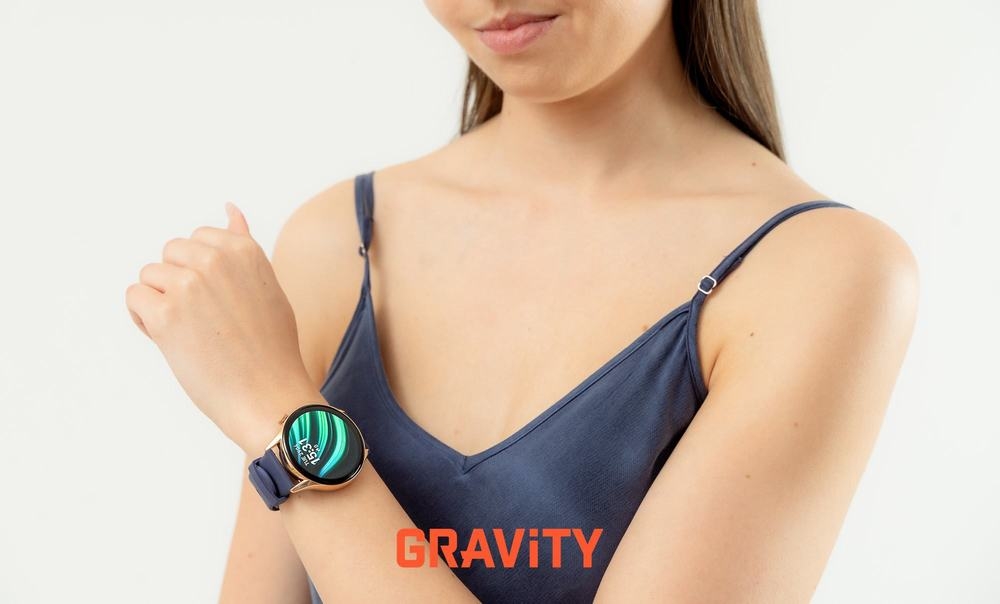 Smartwatch Gravity Różowe Złoto Pasek + Bransoleta GT11-6 - obrazek 12