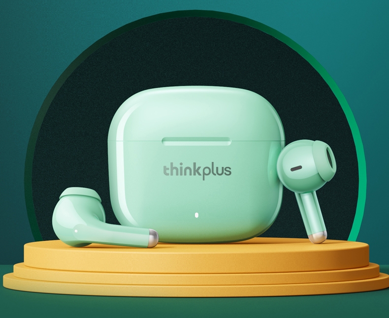 Słuchawki bezprzewodowe douszne LENOVO Thinkplus LivePods LP40 PRO Zielone - Зображення 3