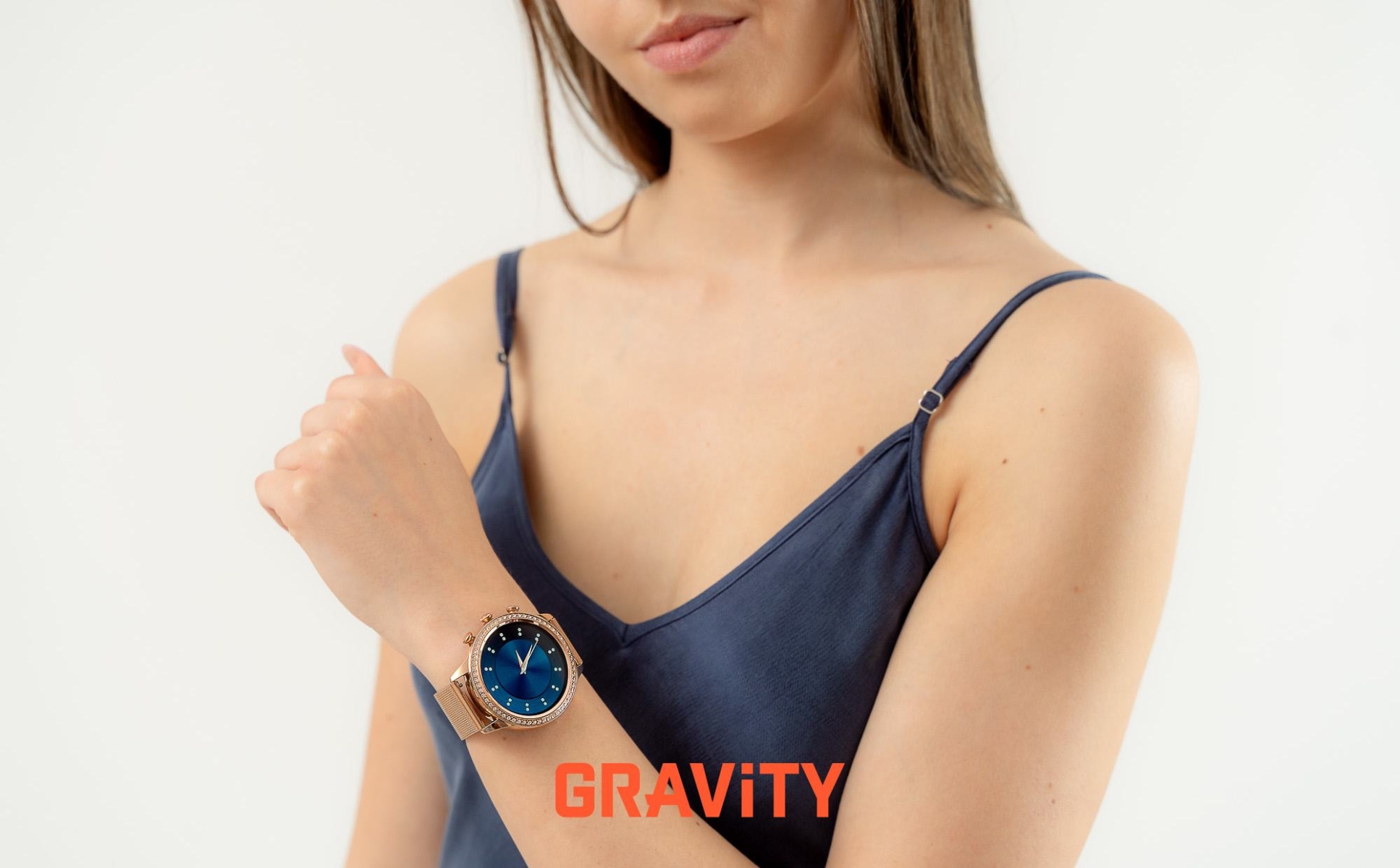 Smartwatch Gravity Różowe Złoto Pasek i Bransoleta GT5-7 - obrazek 3