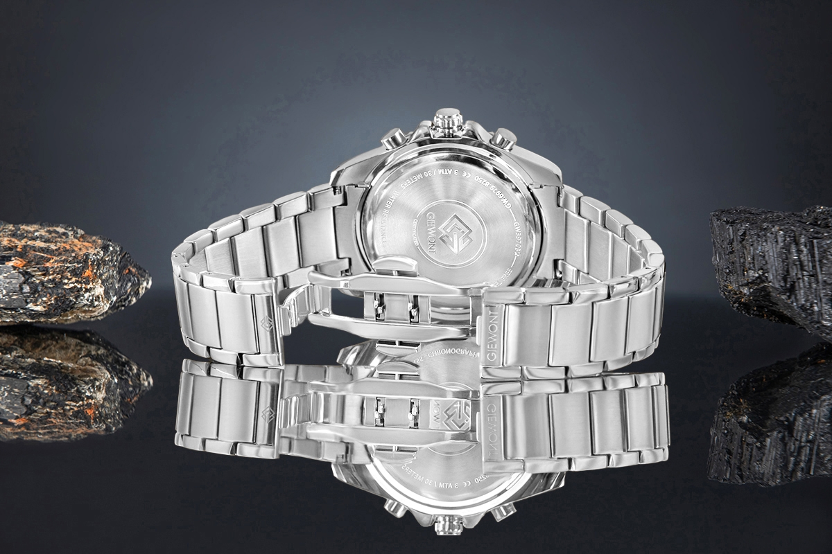 Zegarek Męski Giewont Chronograph Sapphire Srebrny GW3970-B2 - obrazek 6