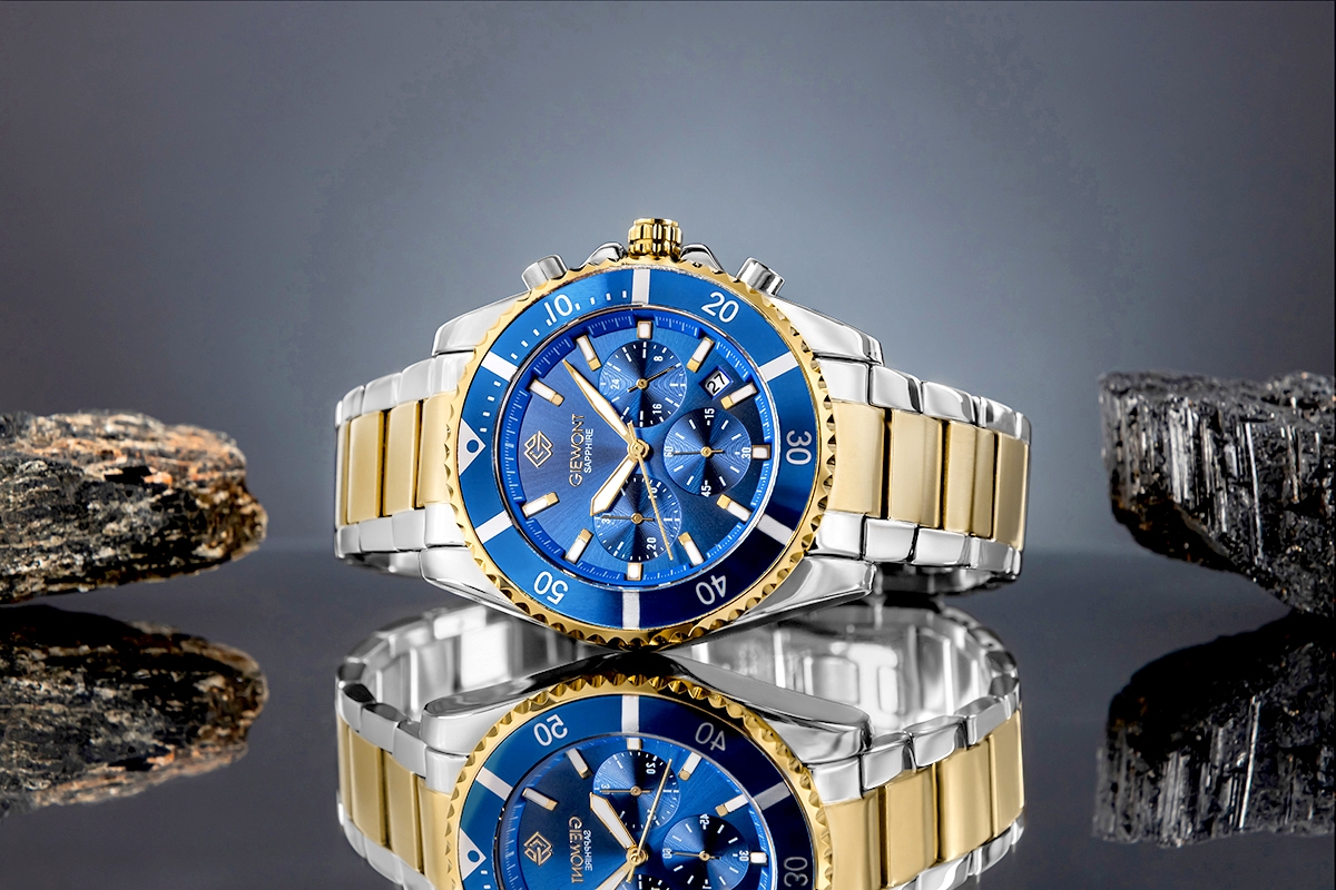 Zegarek Męski Giewont Chronograph Sapphire Multikolor GW3970-B5 - obrazek 5