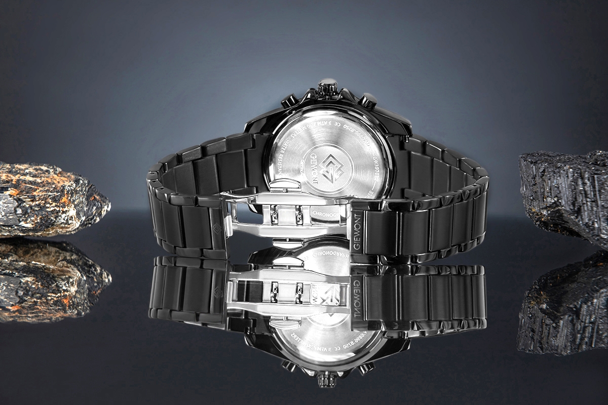 Zegarek Męski Giewont Chronograph Sapphire Czarny GW3970-B4 - obrazek 6