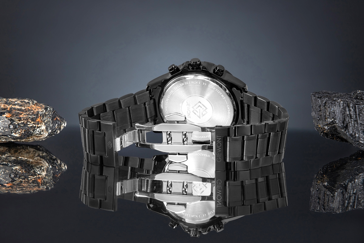Zegarek Męski Giewont Chronograph Sapphire Czarny GW9460-B1 - obrazek 6