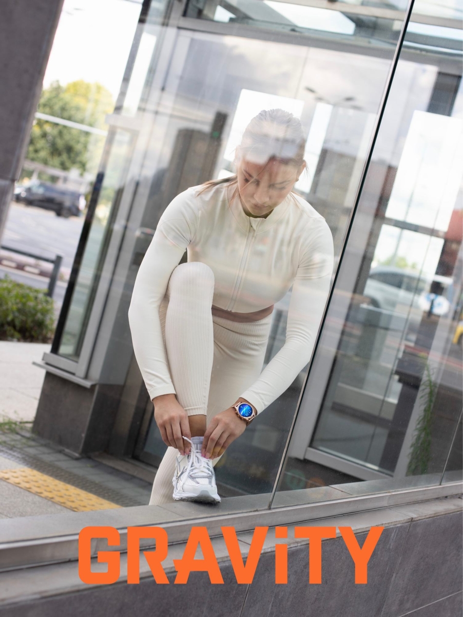 Smartwatch Gravity Różowe Złoto Pasek i Bransoleta GT5-6 - obrazek 14