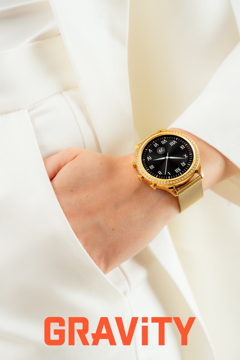 Smartwatch Gravity Złoty Pasek i Bransoleta GT5-3 - Зображення 3