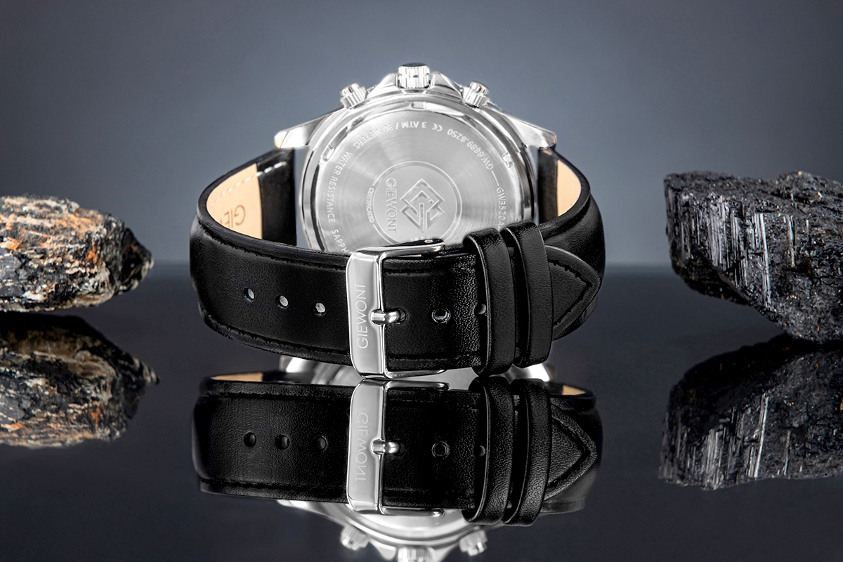 Zegarek Męski Giewont Chronograph Sapphire Czarny GW3520-A4 - obrazek 6