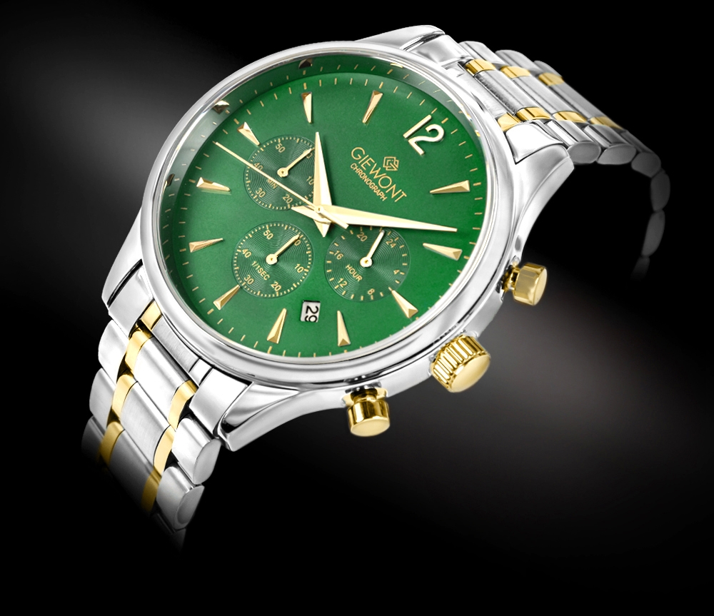 Zegarek Męski Giewont Chronograph Sapphire Zielony GW6310-B6 - obrazek 2