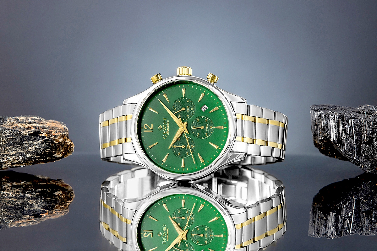 Zegarek Męski Giewont Chronograph Sapphire Zielony GW6310-B6 - obrazek 5